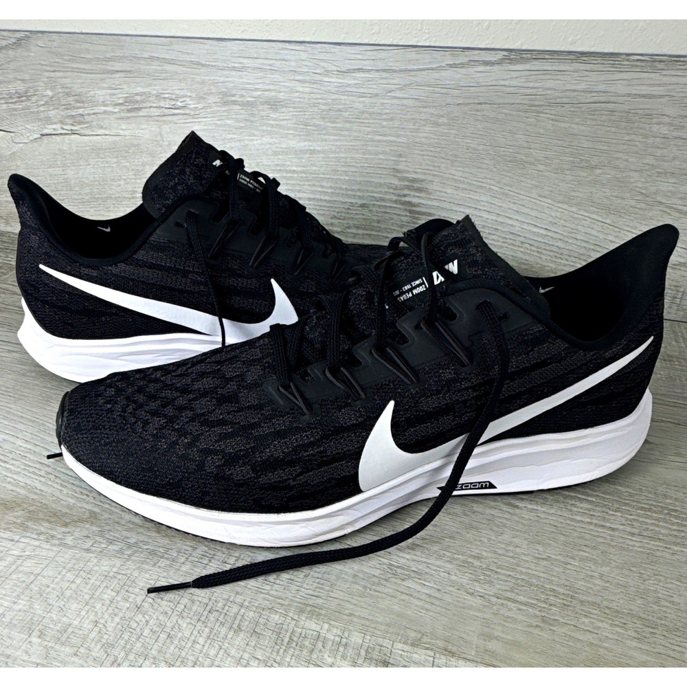 Nike Air Zoom Pegasus 36 TB Black White Athletic Shoes Mens Size 12.5 BV1773-004